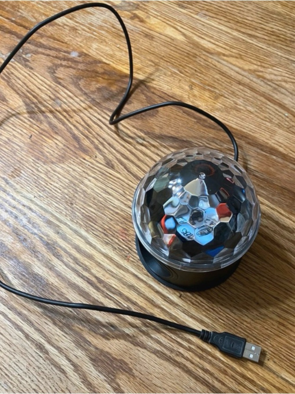 Portable USB Disco Speaker Light - Black
